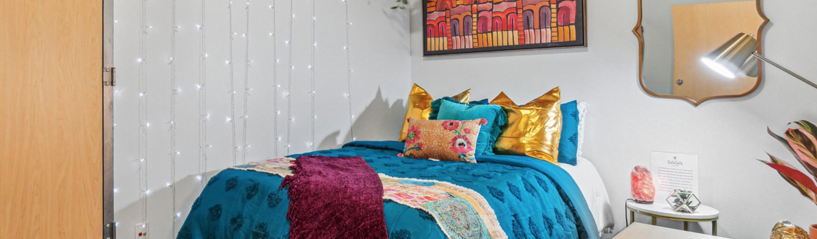 Furnished apartment bedroom