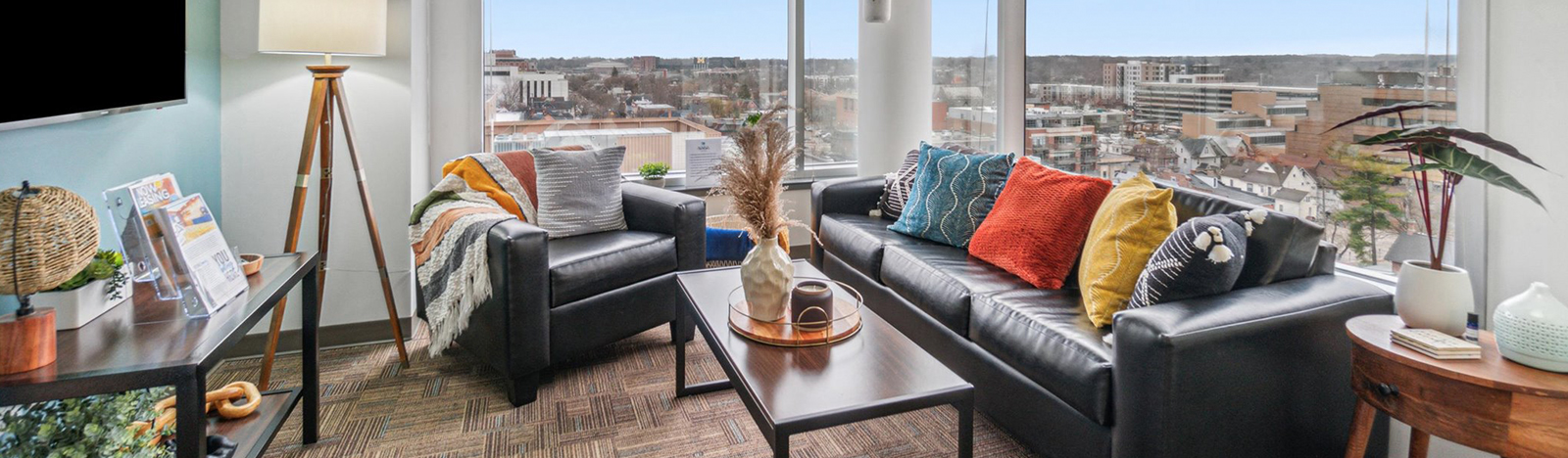 Furnished apartment bedroom