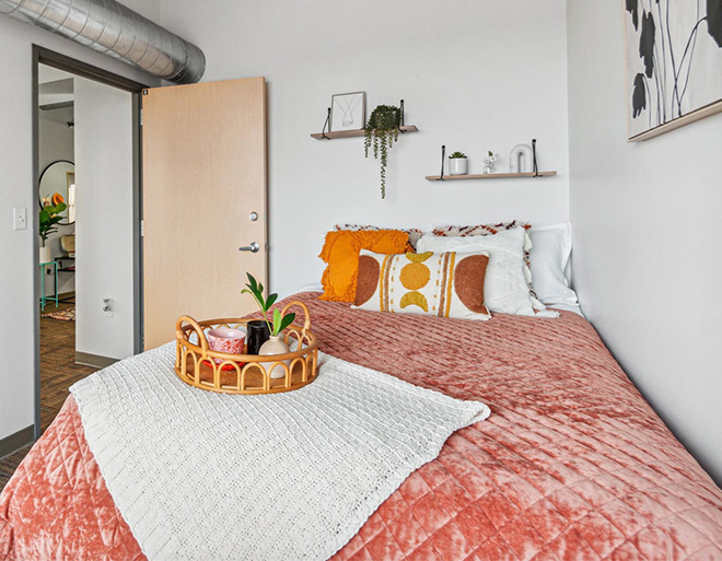 furnished bedroom