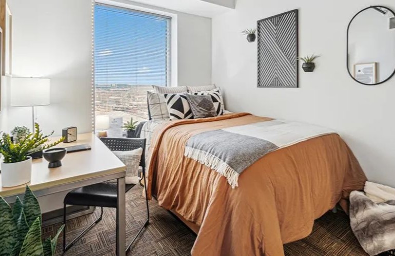 furnished bedroom