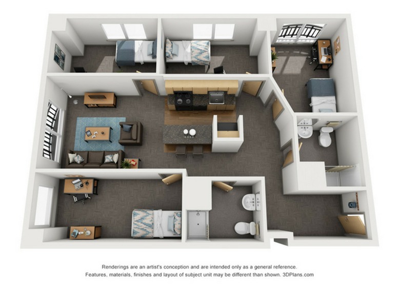 D1C Floor plan