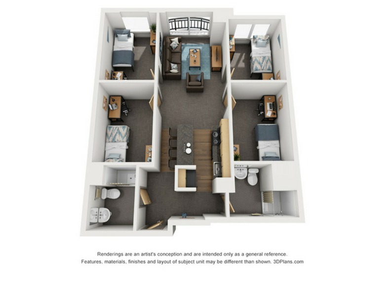 D1B Floor plan