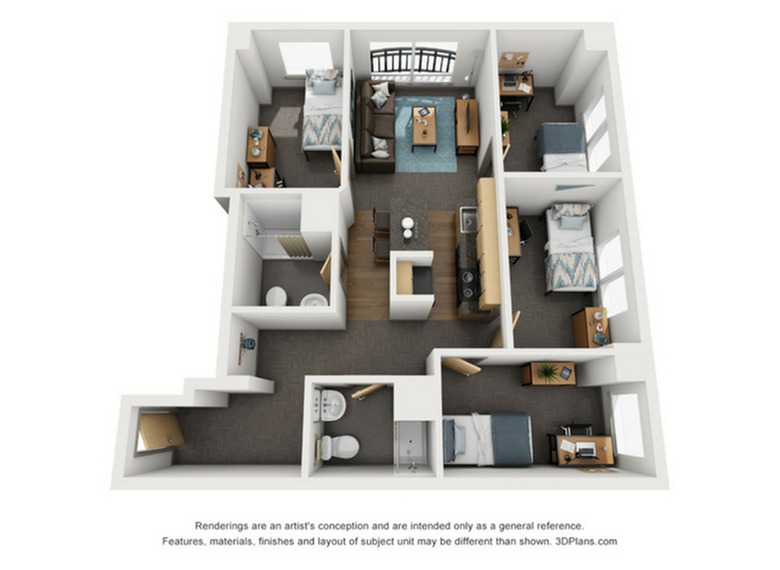 D1A Floor plan